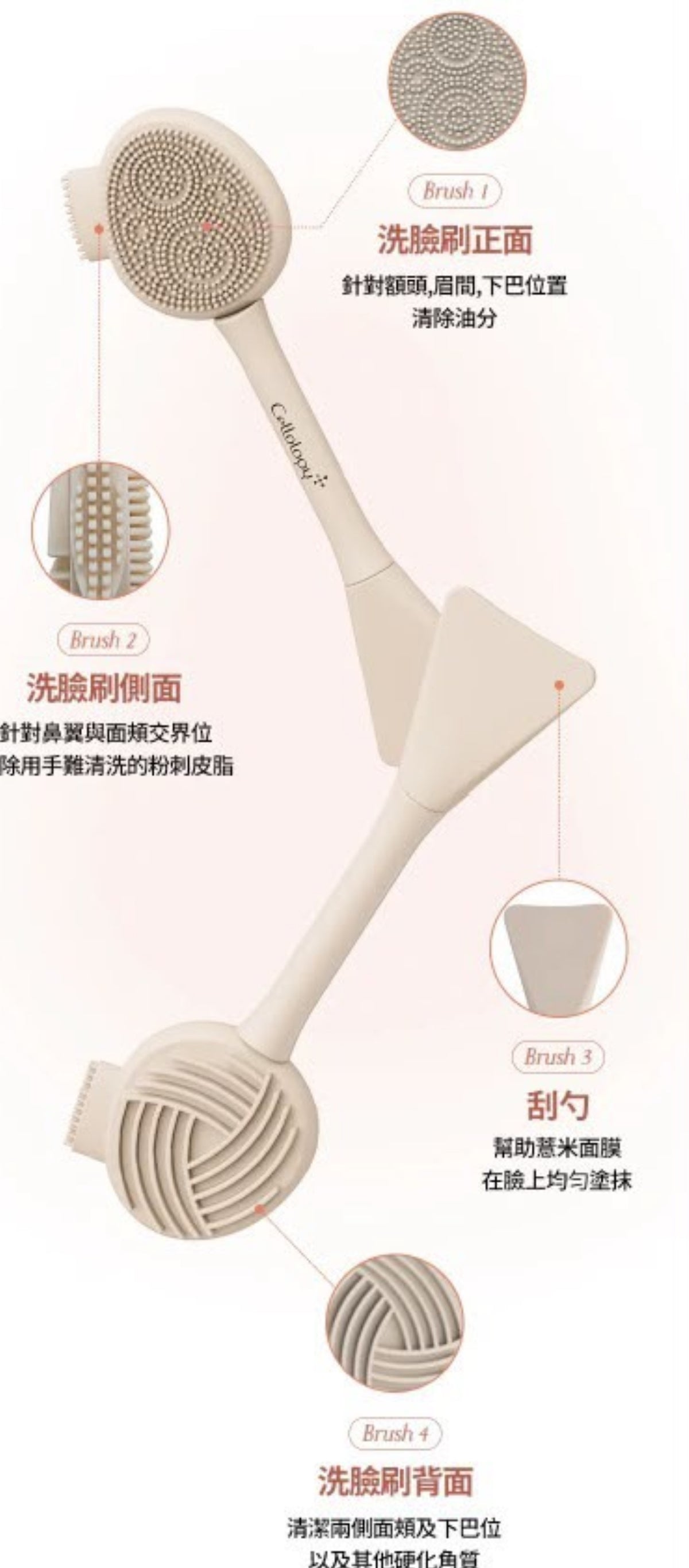 現貨❤️Cellology Head Brush 全效潔面矽膠刷