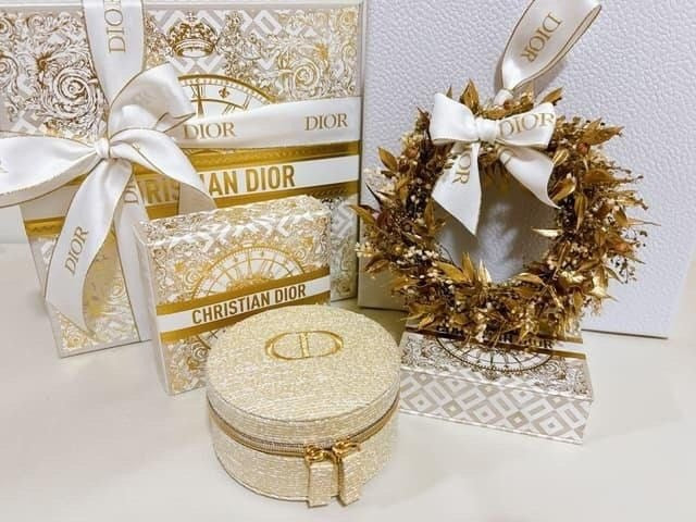 現貨❤️Dior限定金色收納盒(專櫃)(有白盒)