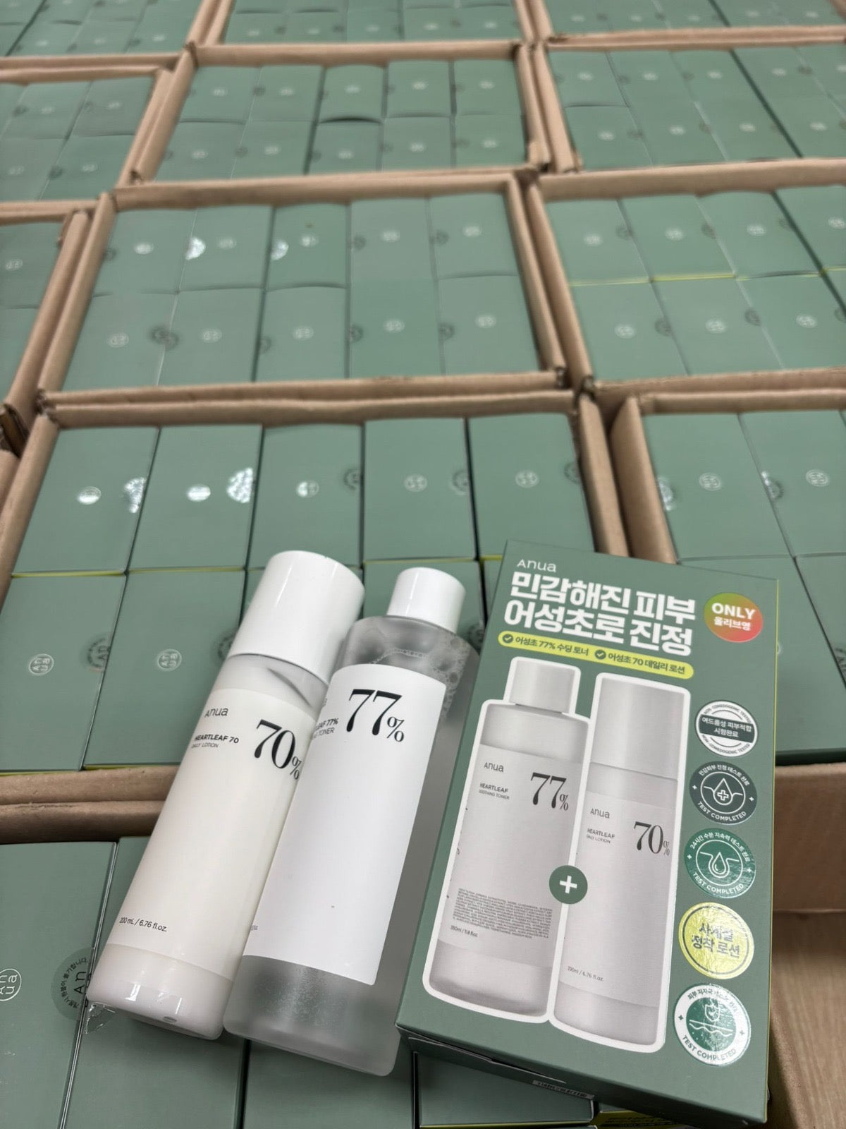 現貨❤️ANUA Heartleaf Toner + Lotion Set 皇牌魚腥草舒緩痘痘調理爽膚水350ml+乳液200ml 一套兩支優惠組合