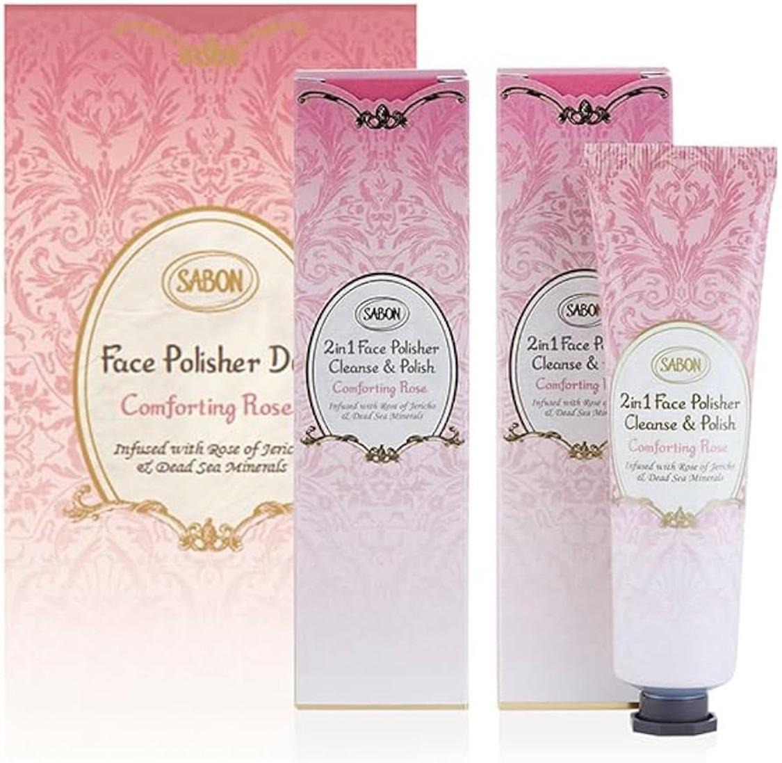 現貨❤️Sabon 舒沁玫瑰2合1面部磨砂潔面霜 60ml (免稅店/貨)