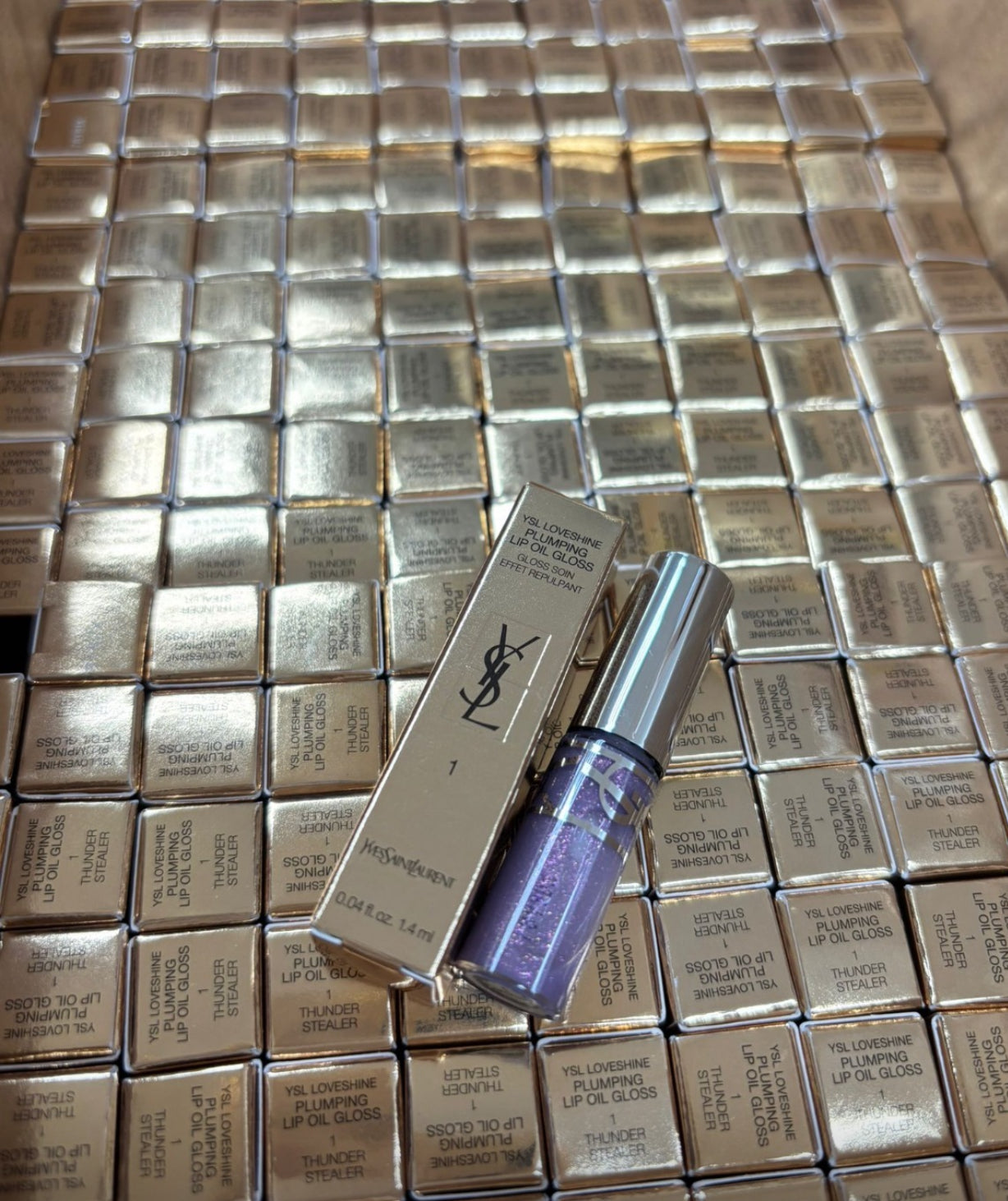 現貨❤️YSL 全新啵啵唇凍 #01 Thunder Stealer 1.4ml (有盒)星空果凍色