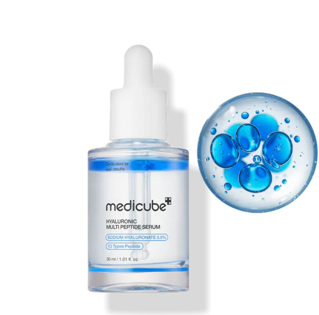 現貨❤️韓國MEDICUBE 玻尿酸胜肽雙層爆水藍瓶精華30ML