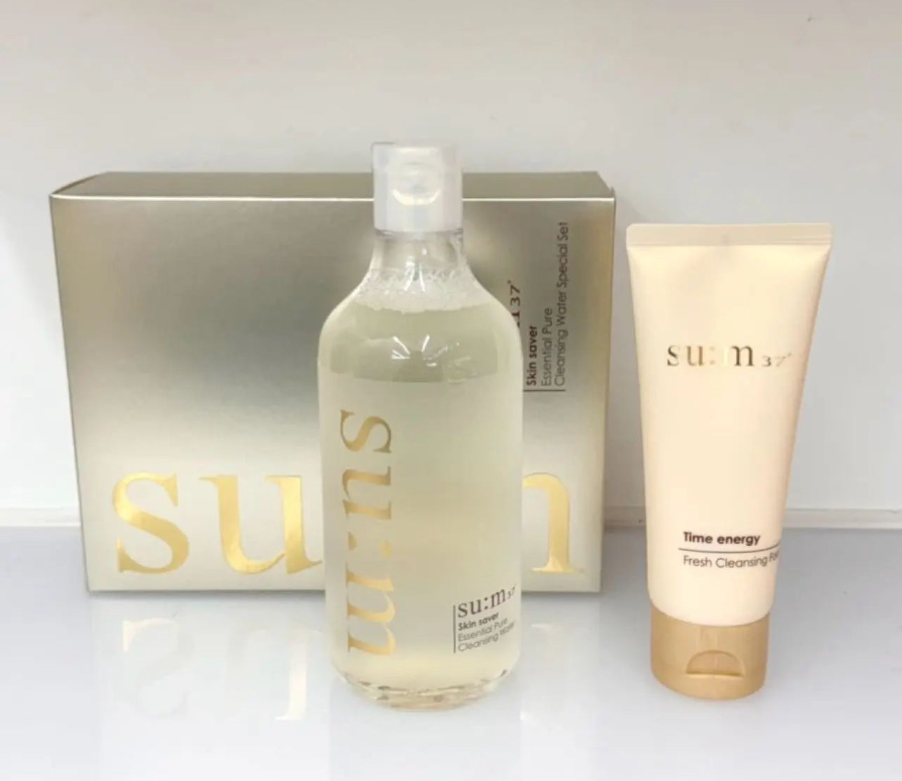 現貨❤️SU:M 37° 呼吸系列 洗面套盒組( 洗面乳100ml+400ml卸妝)
