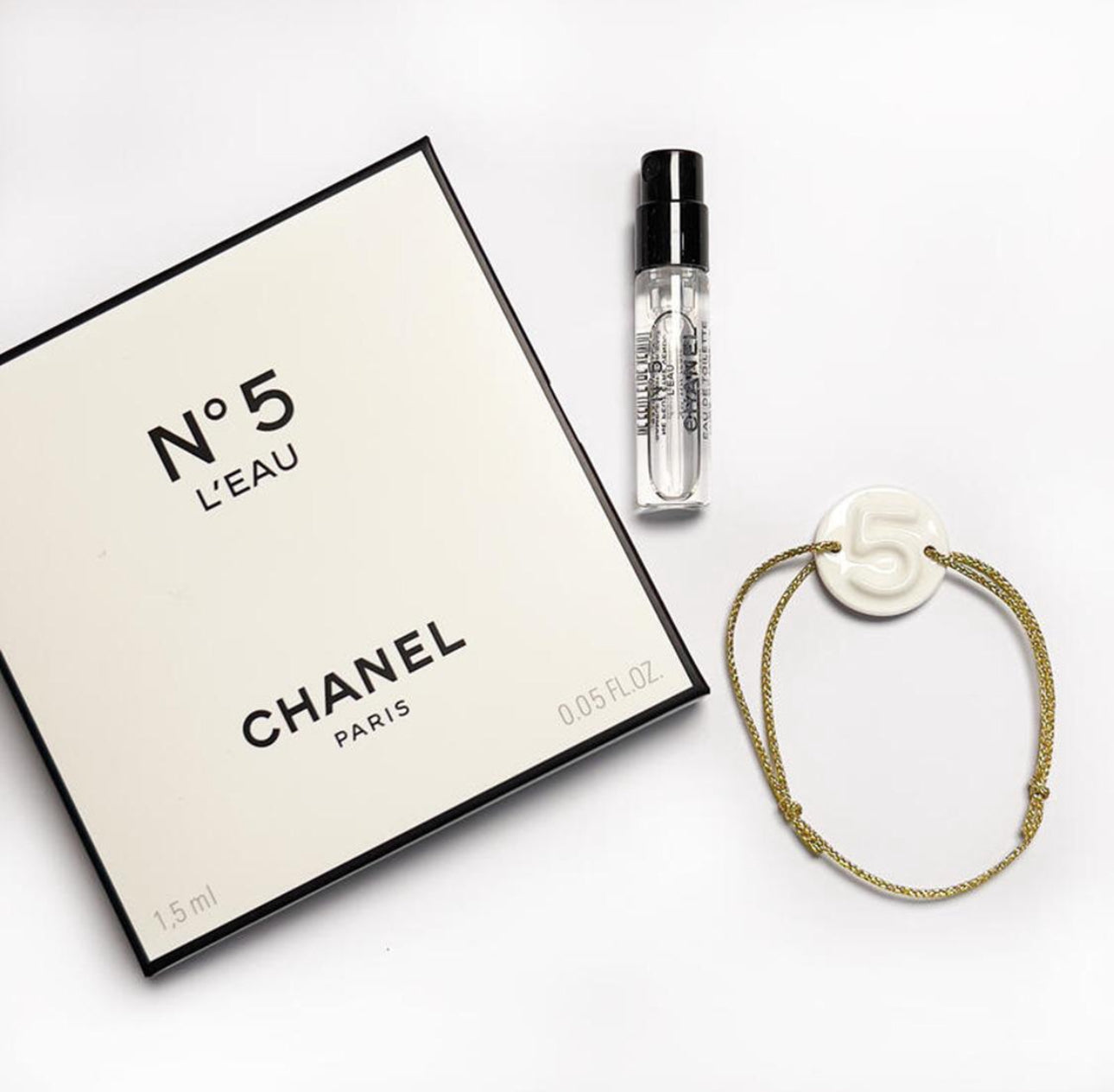 清貨特價❗️現貨❤️CHANEL 陶瓷香薰手繩+N°5 香水 (專櫃)