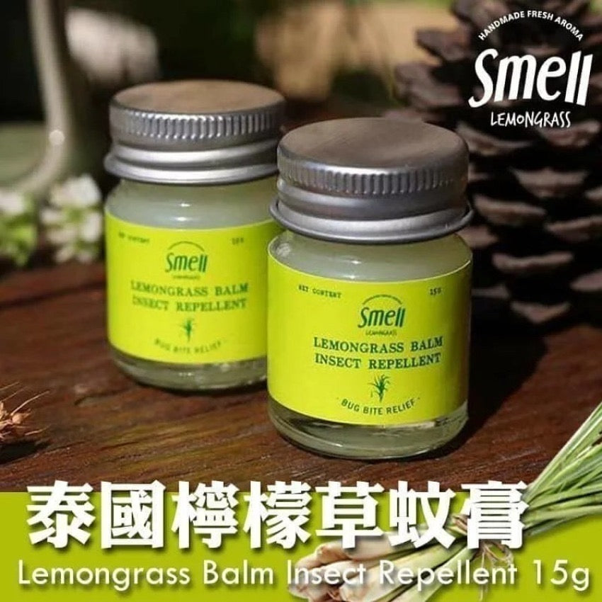 現貨❤️Smell lemongrass 
 🇹🇭天然香茅檸檬草防蚊止痕膏15g