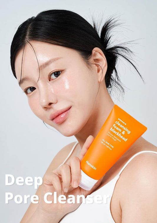 現貨❤️韓國Hanskin 黑頭清泡沬洗面乳 120ml