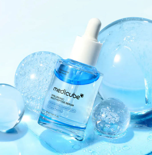 現貨❤️韓國MEDICUBE 玻尿酸胜肽雙層爆水藍瓶精華30ML