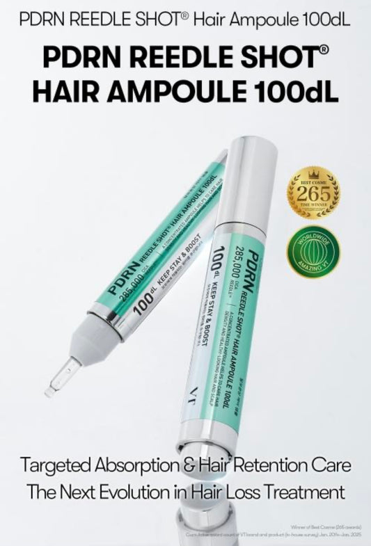 現貨❤️VT PDRN Reedle Shot Hair Ampoule防脫激活生髮頭皮精華100針 15ml