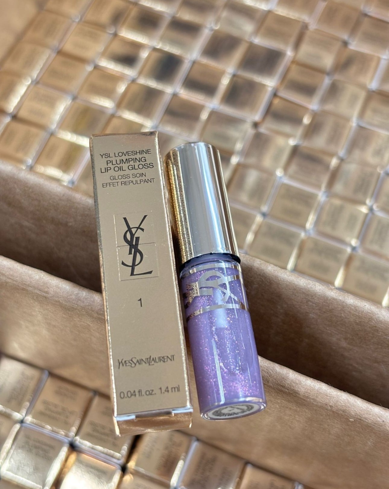 現貨❤️YSL 全新啵啵唇凍 #01 Thunder Stealer 1.4ml (有盒)星空果凍色