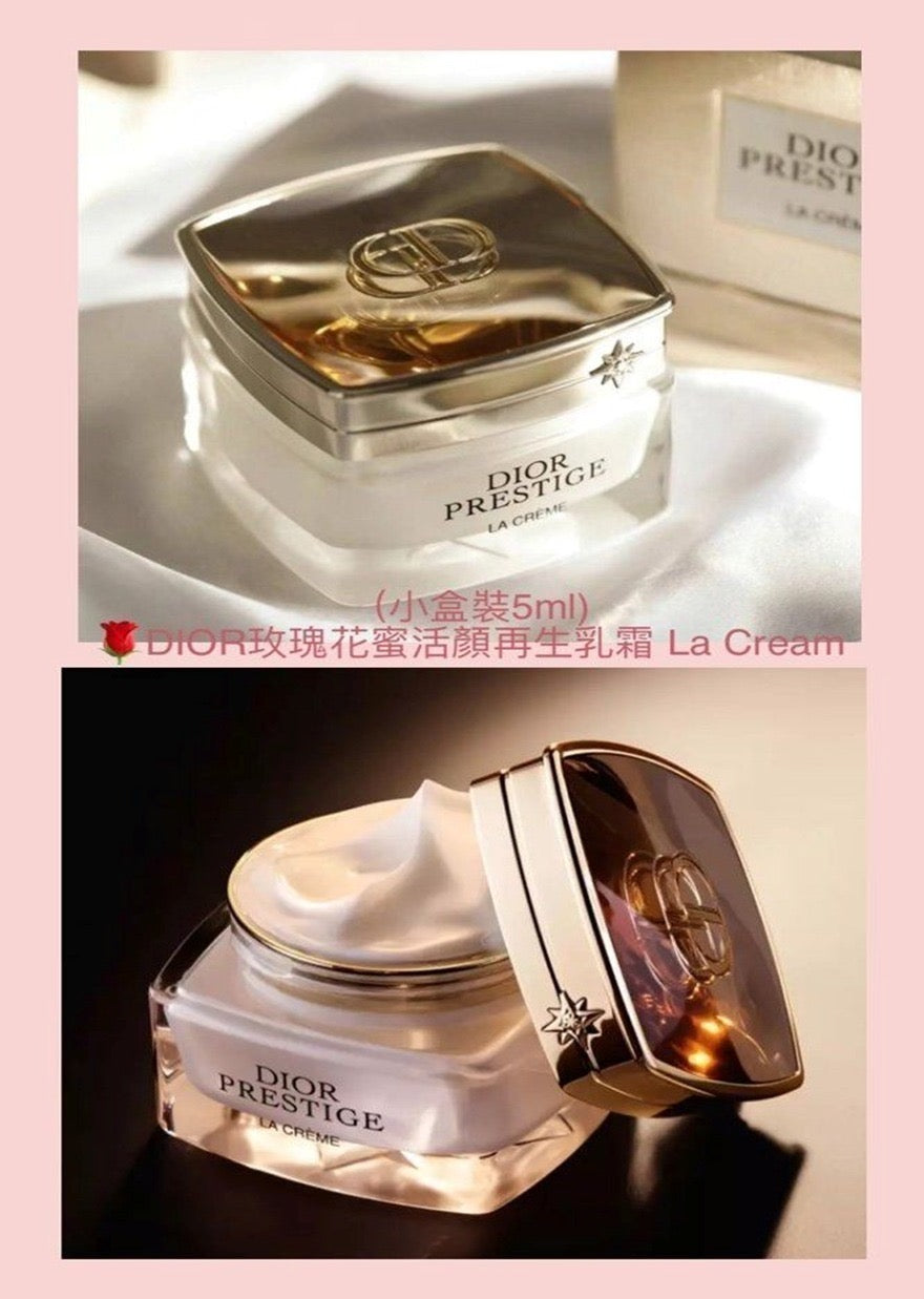 現貨❤️DIOR玫瑰花蜜活顏再生乳霜 La Cream 5ml 有盒(專櫃貨）