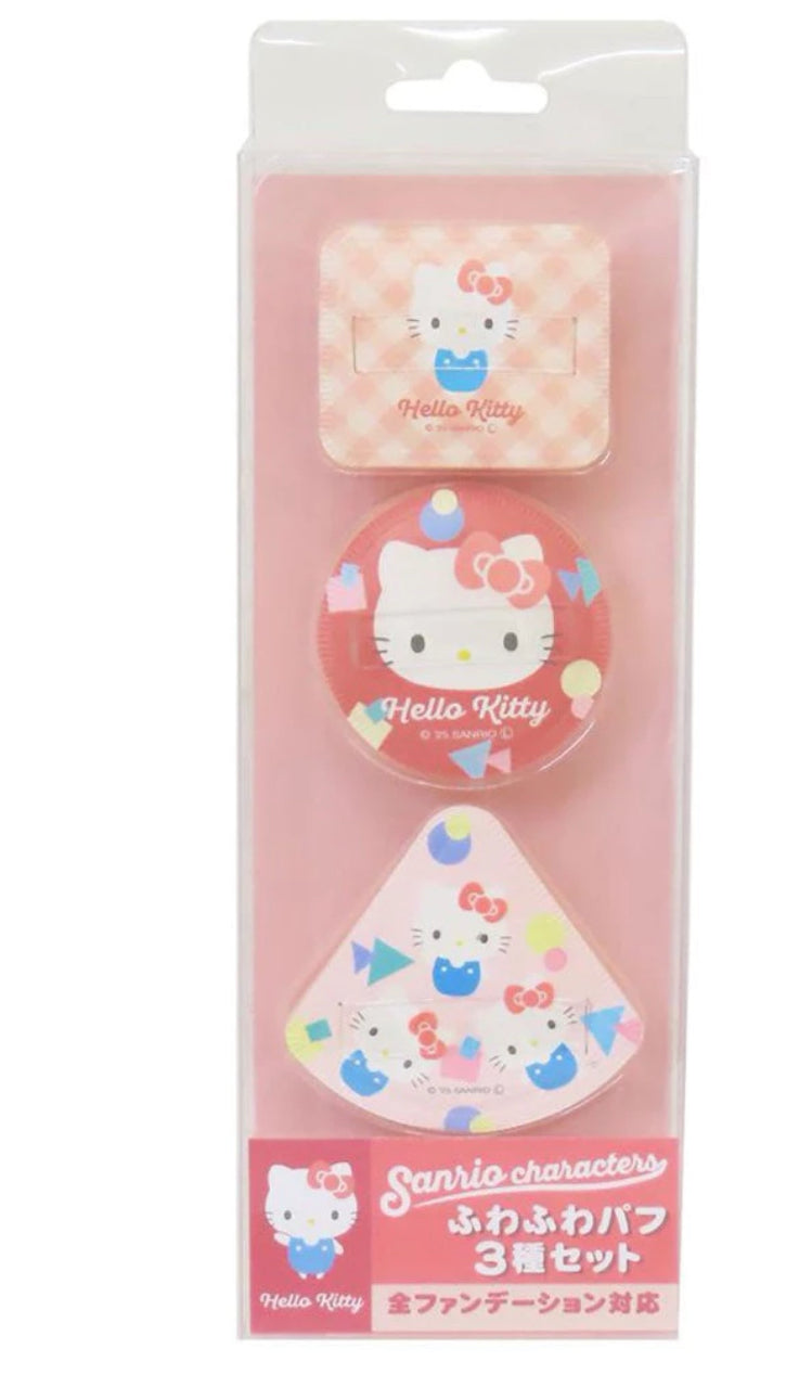 現貨❤️日本限定 🇯🇵Sanrio三麗鷗 氣墊粉撲 遮瑕粉撲 化妝海綿 3件組