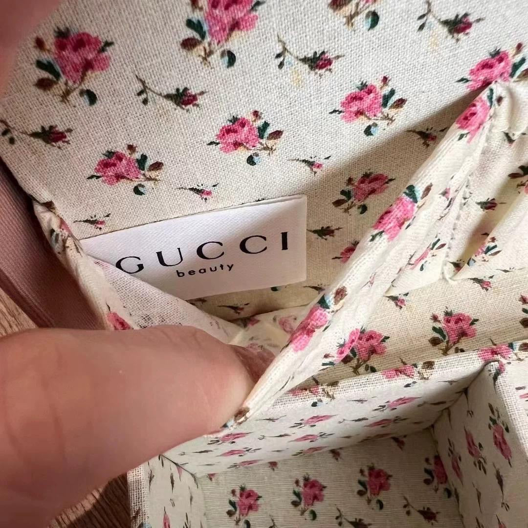 現貨❤️美國直送Gucci Beauty 專櫃贈品粉色碎花首飾盒化妝箱 (美國免稅貨)