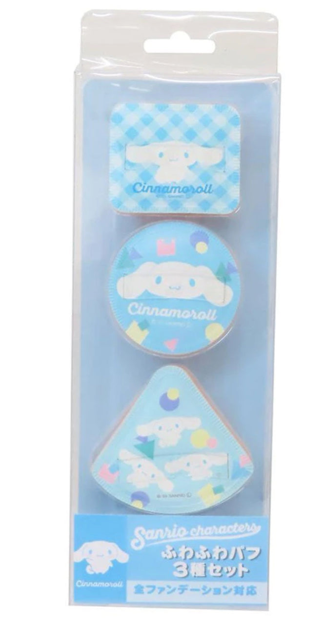 現貨❤️日本限定 🇯🇵Sanrio三麗鷗 氣墊粉撲 遮瑕粉撲 化妝海綿 3件組