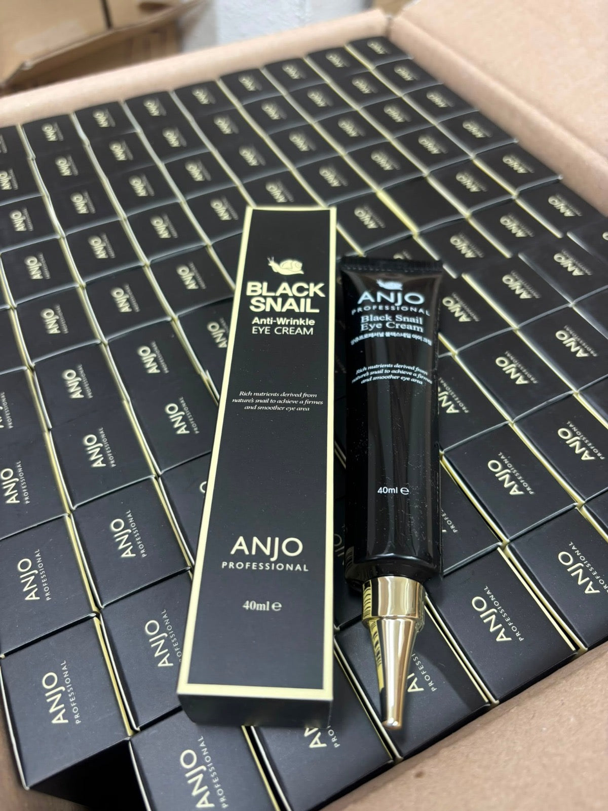 現貨❤️韓國🇰🇷ANJO黑蝸牛修護眼霜40ml🐌