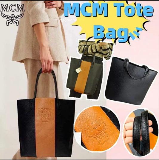 現貨❤️美國直送MCM拼色皮革Tote Bag(美國免稅版)