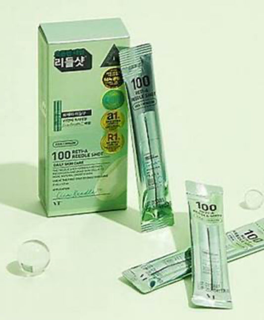 現貨❤️韓國 VT 塗抹式微針精華 淺綠色A醇 100針 Reedle Shot 每盒2ml x 10條