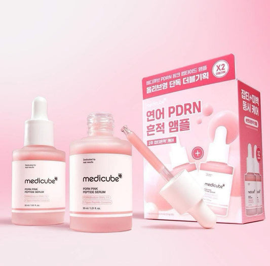 現貨❤️(一套兩支)Medicube 最新系列PDRN 粉紅胜肽膠原蛋白安瓶 30ml+30ml