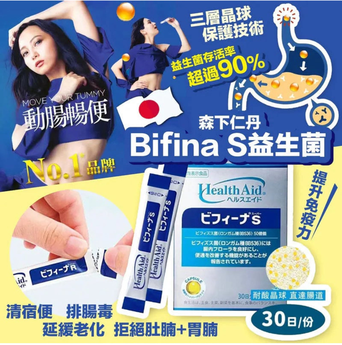 現貨❤️森下仁丹 BIFINA S 美菲娜晶球益生菌30包
