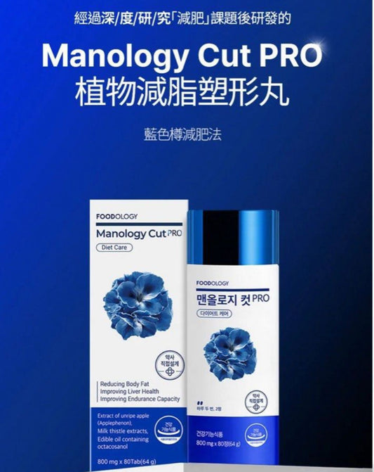 現貨❤️Foodology Manology Cut PRO植物減脂塑形丸80粒