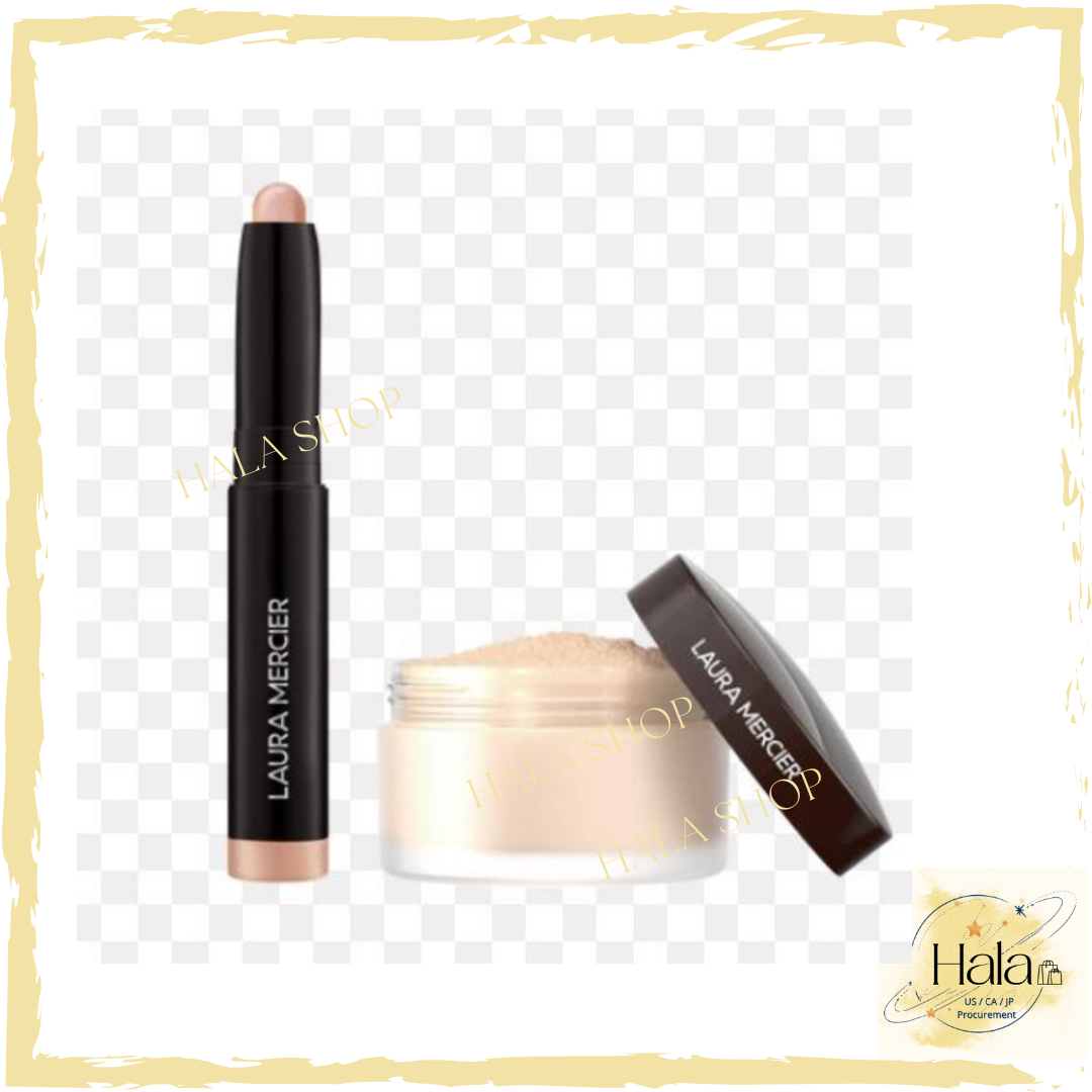 現貨❤️LAURA MERCIER  鑽光幻魅眼影筆 Rose Gold 1g ＋煥顏透明蜜粉組 9.3g