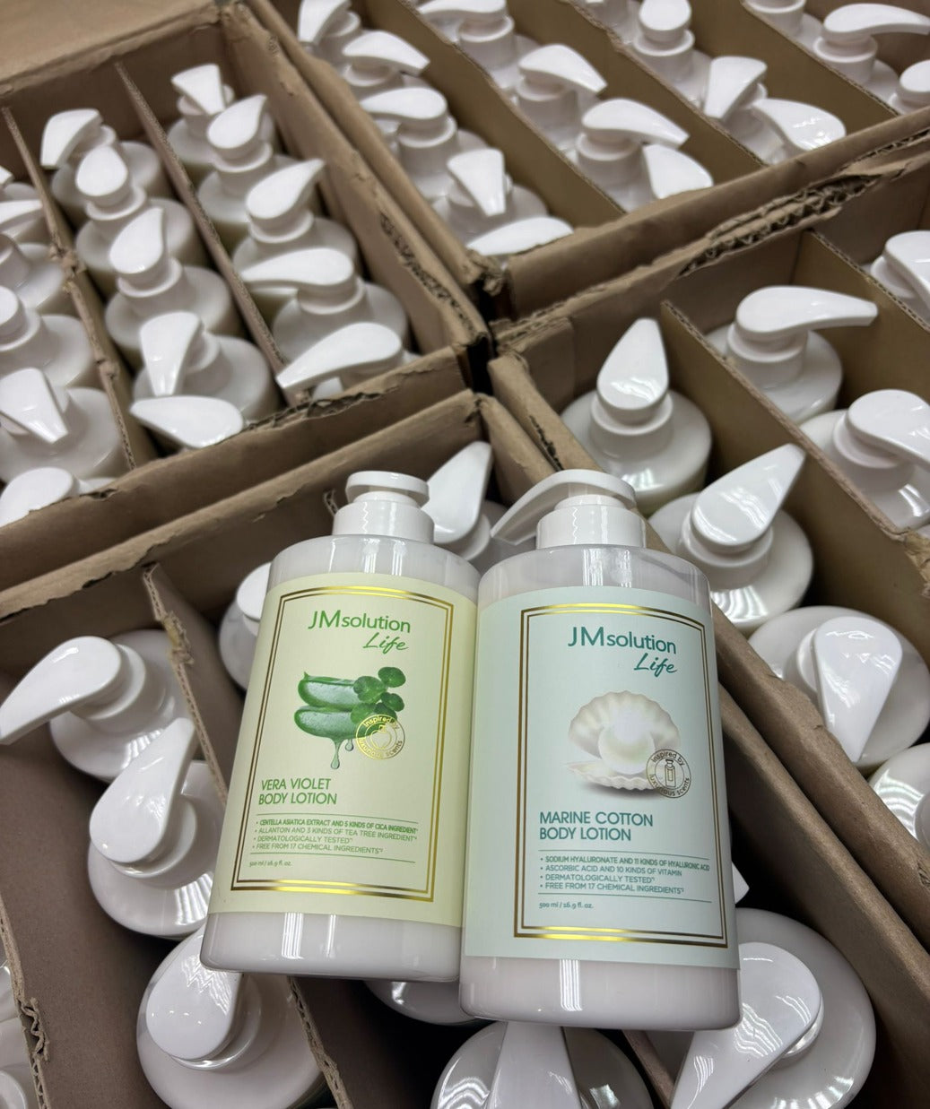 現貨❤️韓國JM Solution香水身體乳500ml（MARINE COTTON香味）